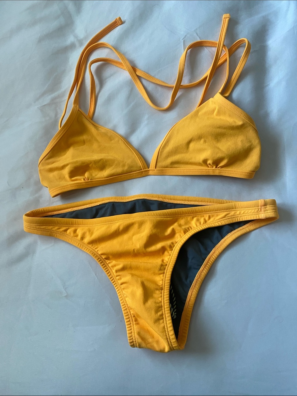 Jolyn Clothing Sunny Mustard Triangle Bikini